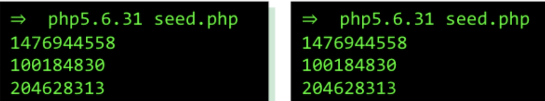 两次运行的结果一致